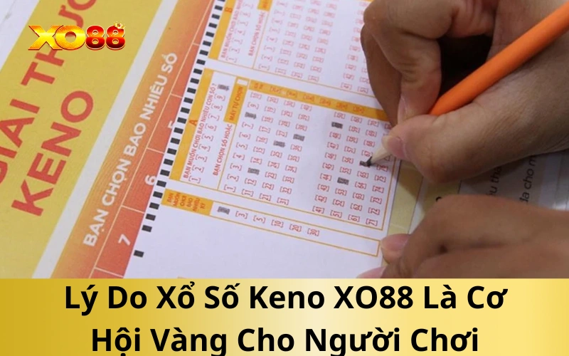 Lý Do Xổ Số Keno XO88 Là Cơ Hội Vàng Cho Người Chơi