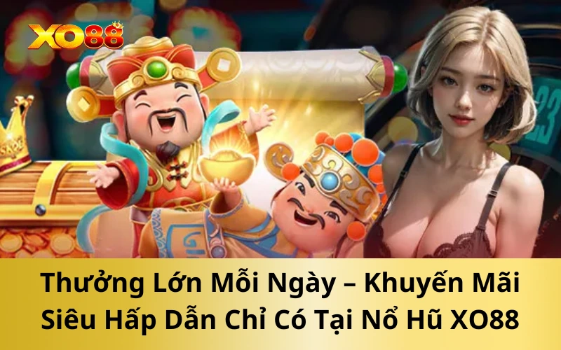 Thưởng Lớn Mỗi Ngày – Khuyến Mãi Siêu Hấp Dẫn Chỉ Có Tại Nổ Hũ XO88